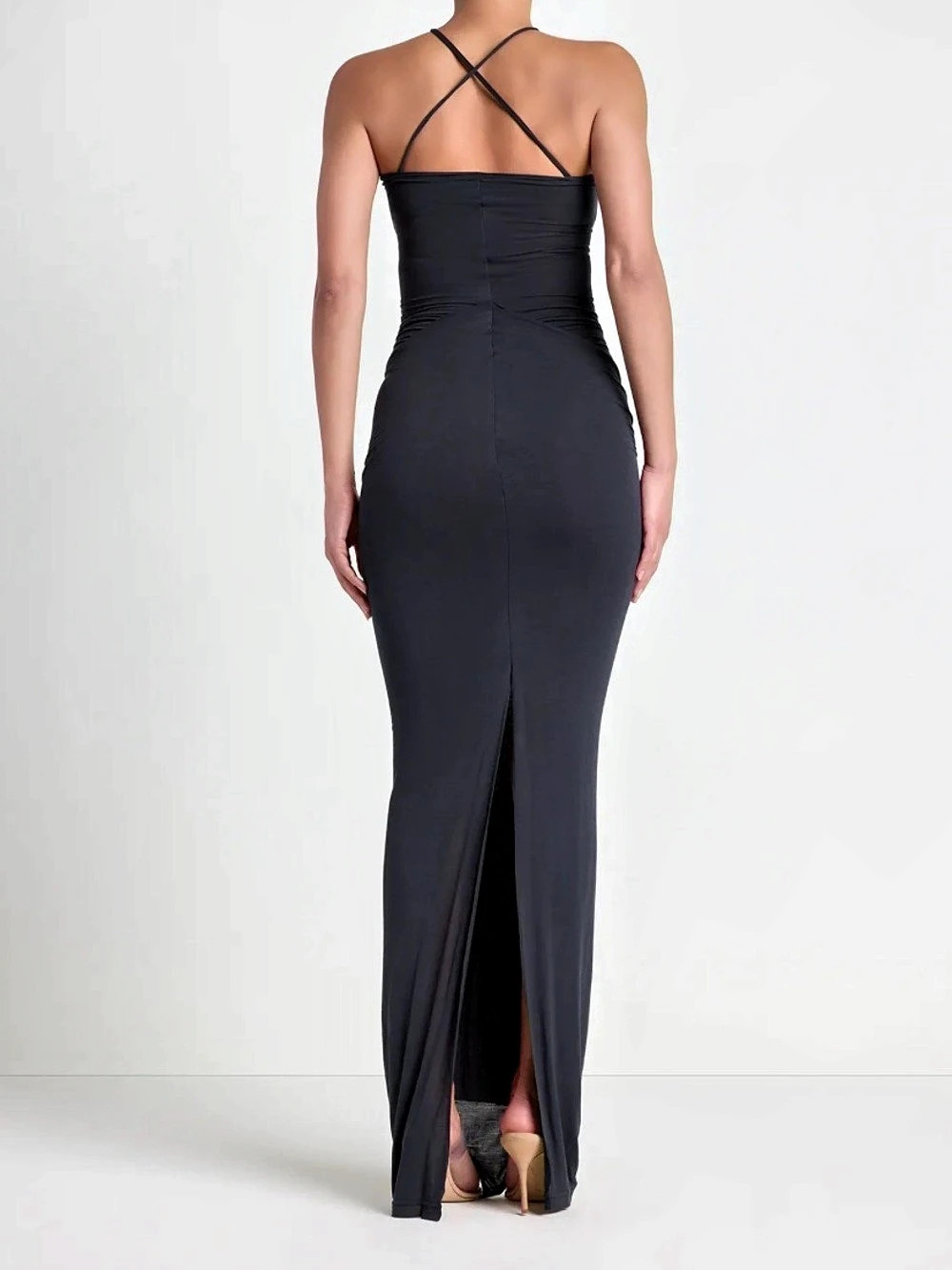 Skims x Vettese sheer modal long dress & bralette - Picture 2 of 9